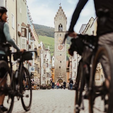 Zwei Radfahrer in Sterzing