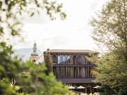 Die Fassade unseres Hotels